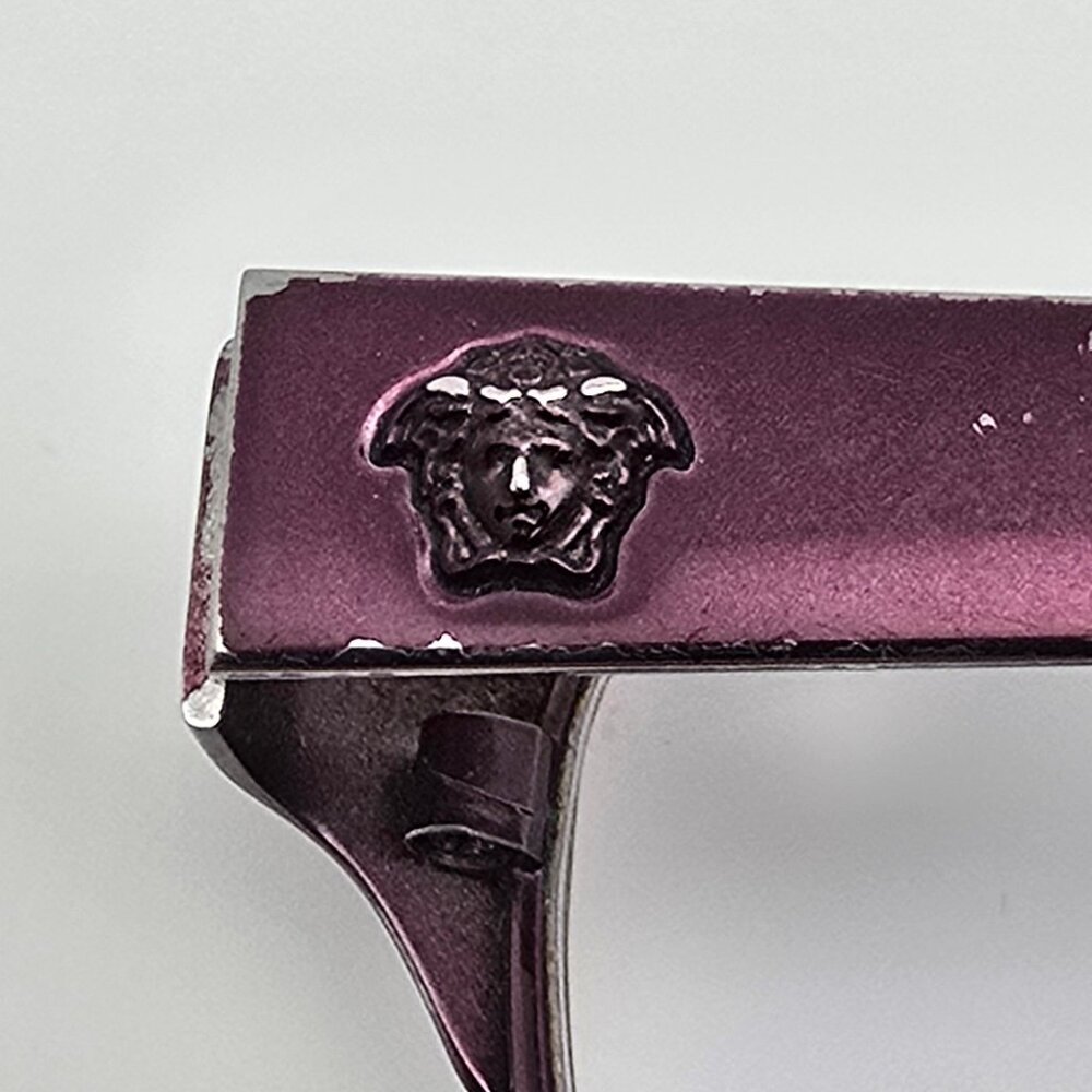 Versace Mod. 1240 1397 Plum Purple Cat Eye Eyeglasses Frame Italy 53-17-140 - Picture 11 of 14